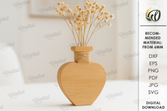 Decorative Vases Bundle Lasercut. Wooden Flower Holders SVG Product Image 13