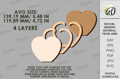 Decorative Vase Laser Cut. Wooden Flower Holder SVG Product Image 2