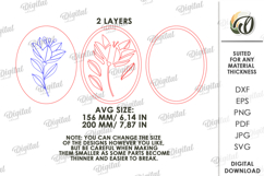 3D Decorative Wall Laser Cut. Wall Decor. Flower SVG Product Image 2