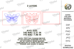 3D Decorative Wall Laser Cut. Wall Decor. Butterfly SVG Product Image 2