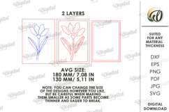 3D Decorative Wall Laser Cut. Wall Decor. Flower SVG Product Image 2