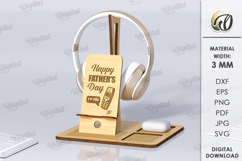 Desk Organizer Bundle Lasercut. 3D Phone Docking Station SVG Product Image 8