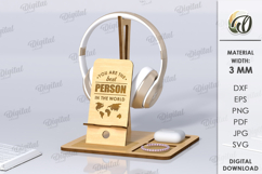 Desk Organizer Bundle Lasercut. 3D Phone Docking Station SVG Product Image 12