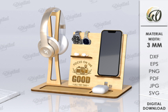 Desk Organizer Bundle Lasercut. 3D Phone Docking Station SVG Product Image 13