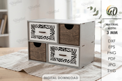 3D Boho Organizers Bundle Laser Cut. Jewelry Box SVG Product Image 15