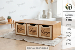 3D Boho Organizers Bundle Laser Cut. Jewelry Box SVG Product Image 10
