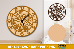 Wooden Transport Wall Clock Laser Cut File Product Image 4