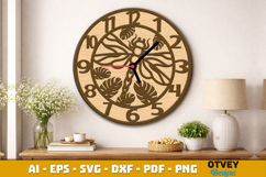 Wooden Transport Wall Clock Laser Cut File Product Image 2