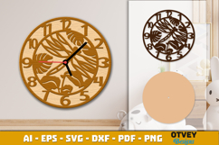 Wooden Transport Wall Clock Laser Cut File Product Image 4
