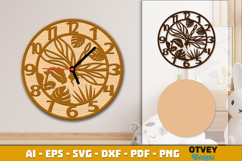 Wooden Transport Wall Clock Laser Cut File Product Image 4