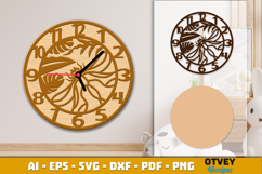 Wooden Transport Wall Clock Laser Cut File Product Image 4