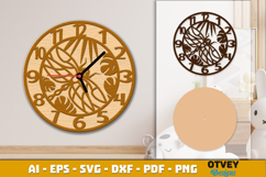 Wooden Transport Wall Clock Laser Cut File Product Image 3
