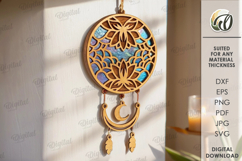 Wooden Dream Catchers Bundle Laser Cut. Dream Catchers SVG Product Image 8