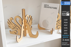 Easel Plate Stand Laser Cut | Decorative Stand | Pattern SVG Product Image 1