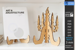 Easel Plate Stands Laser Cut | Decorative Stands | Pattern Product Image 16