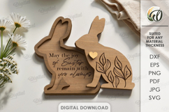 3D Easter Cards Bundle Laser Cut. Easter Greeting Card SVG Product Image 7