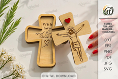 3D Easter Cards Bundle Laser Cut. Easter Greeting Card SVG Product Image 8