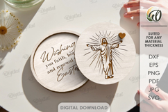 3D Easter Cards Bundle Laser Cut. Easter Greeting Card SVG Product Image 10
