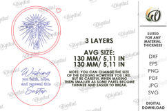 3D Easter Card Laser Cut. Layered Easter Greeting Card SVG Product Image 2