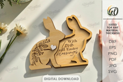 3D Easter Cards Bundle Laser Cut. Easter Greeting Card SVG Product Image 11