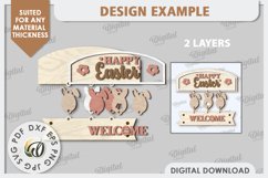 Easter Wooden Decor Laser Cut. Home Decor. Easter Decor SVG Product Image 3
