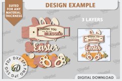 Easter Wooden Decor Laser Cut Bundle. Easter Decor SVG Product Image 10