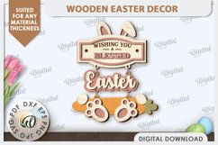 Easter Wooden Decor Laser Cut Bundle. Easter Decor SVG Product Image 9