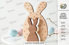 Easter Stand Decor Laser Cut. Easter Bunny SVG Product Image 1