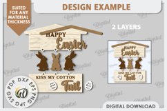 Easter Wooden Decor Laser Cut. Home Decor. Easter Decor SVG Product Image 3