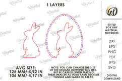 Easter Stand Decor Laser Cut. Easter Bunny SVG Product Image 2
