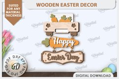 Easter Wooden Decor Laser Cut. Home Decor. Easter Decor SVG Product Image 1