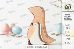 Easter Stand Decor Laser Cut. Goose SVG Product Image 1