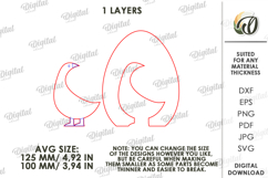 Easter Stand Decor Laser Cut. Goose SVG Product Image 2