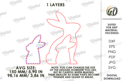 Easter Stand Decor Laser Cut. Easter Bunny SVG Product Image 2