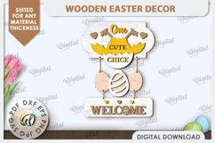 Easter Wooden Decor Laser Cut. Home Decor. Easter Decor SVG Product Image 1