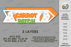 Carrot Patch SVG. Easter Directional Sign Laser Cut Product Image 2