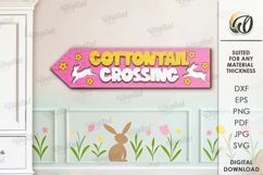 Easter Directional Sign Laser Cut. Easter Decor SVG Product Image 1