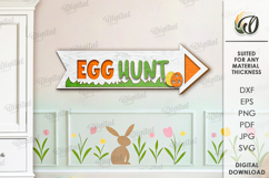 Easter Directional Signs Laser Cut Bundle. Easter Decor SVG Product Image 9