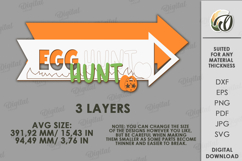 Egg Hunt SVG. Easter Directional Sign LaserCut. Easter Decor Product Image 2