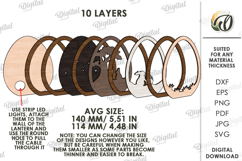 3D Easter Lamp Laser Cut. Night Lamp. Led Lamp SVG Product Image 2