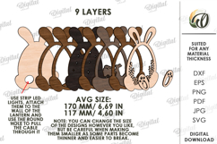 3D Easter Lamp Laser Cut. Night Lamp. Led Lamp SVG Product Image 2