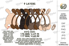 3D Easter Lamps Bundle Laser Cut. Night Lamp. Led Lamp SVG Product Image 5