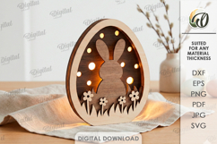 3D Easter Lamps Bundle Laser Cut. Night Lamp. Led Lamp SVG Product Image 7