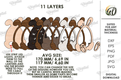 3D Easter Lamp Laser Cut. Night Lamp. Led Lamp SVG Product Image 2