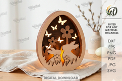 3D Easter Lamps Bundle Laser Cut. Night Lamp. Led Lamp SVG Product Image 12