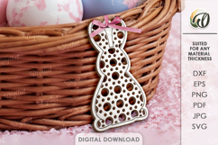 Easter Rattan Ornaments Bundle Laser Cut. Gift Tag SVG Product Image 2