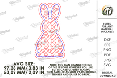 Easter Rattan Ornaments Bundle Laser Cut. Gift Tag SVG Product Image 3