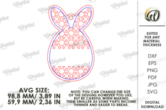 Easter Rattan Ornaments Bundle Laser Cut. Gift Tag SVG Product Image 5