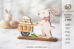 3D Easter Stand Laser Cut. Easter Stand Decor SVG Product Image 1