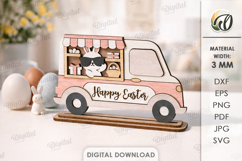 3D Easter Stands Bundle Laser Cut. Easter Stand Decor SVG Product Image 8